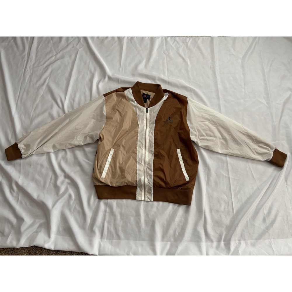 NEW Nike Air Jordan Jumpman Windbreaker Jacket Men 3Xlarge Brown Tan FB7032-281